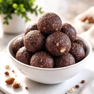 Ragi ladoos made with ghee, almonds and edible gum – healthy homemade Graindians sweet