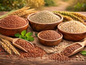 Health benefits of millets with nutrient rich grains