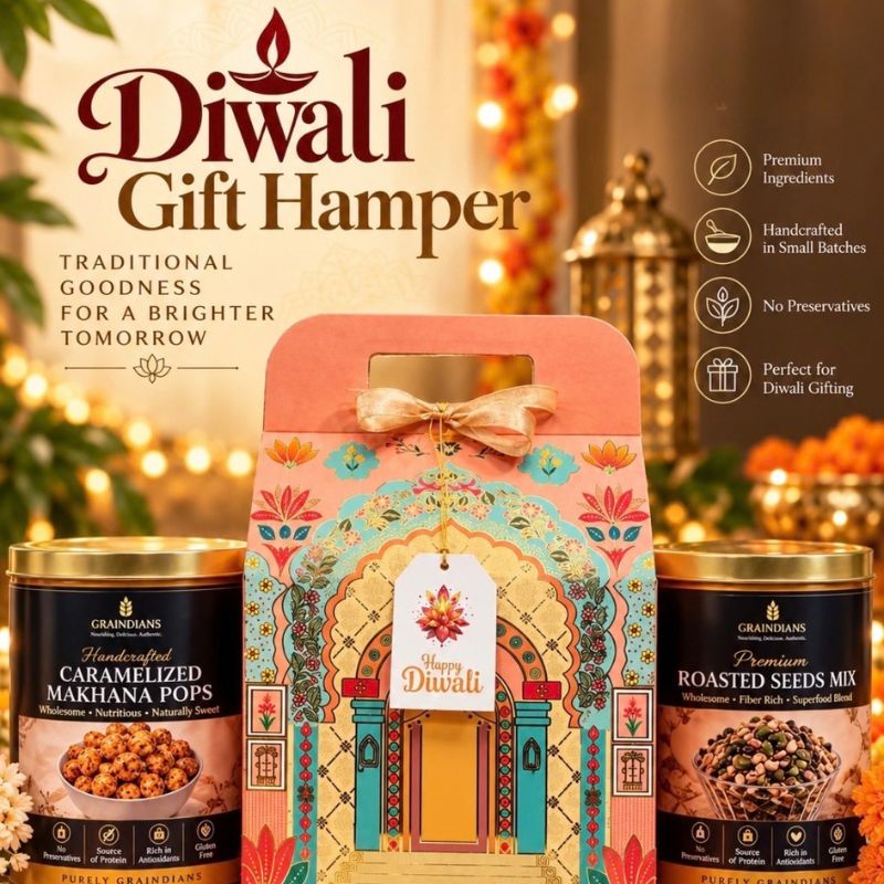Premium Graindians Diwali hamper for festive gifting