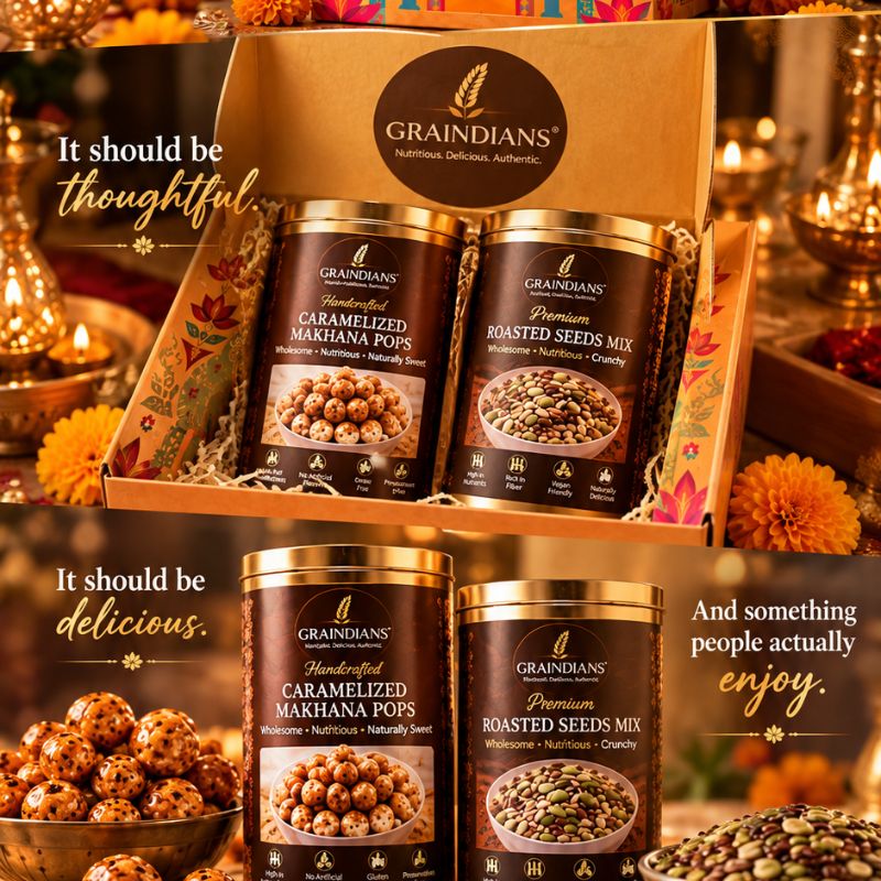 Thoughtfully curated gifting hampers by Graindians for festive celebrations